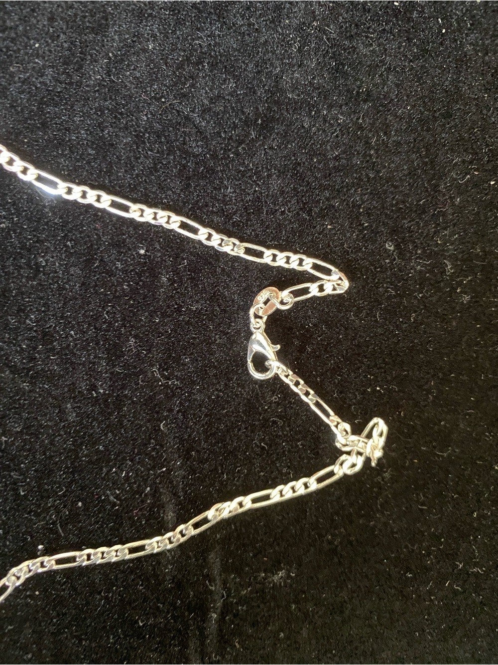 Sterling Silver Figaro Necklace - Picture 3 of 4